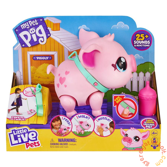 Little Live Pets - Pinki a kismalac interaktív játék (LLP026366)