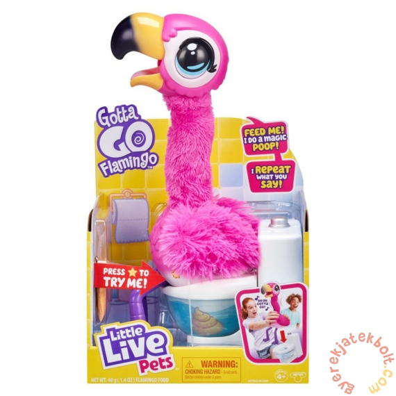 Little Live Pets - Potyi a flamingó interaktív játék (LLP026222)