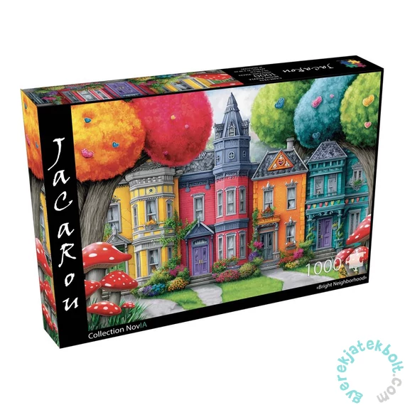 JaCaRou 1000 db-os puzzle - Bright Neighborhood (JP-NEIG1000)