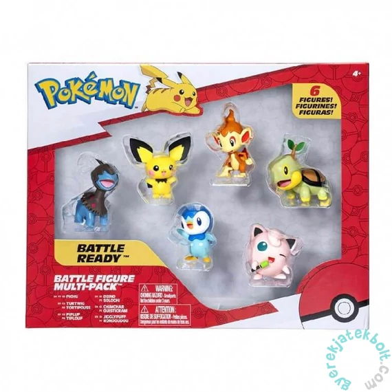 Pokémon akciófigura - Battle Ready Figuraszett - 6 db-os (PKW3061)