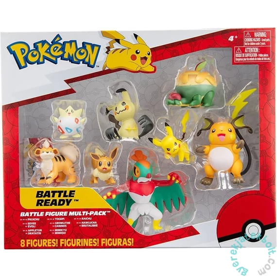 Pokémon akciófigura - Battle Ready Figuraszett - 8 db-os (PKW2687)