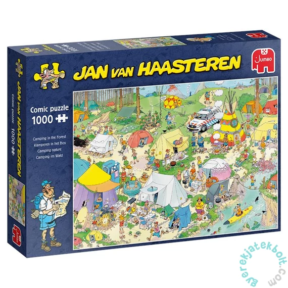 Jumbo 1000 db-os puzzle - Jan Van Haasteren - Erdei tábor (JUM19086)