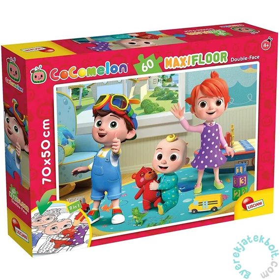 Lisciani 60 db-os Maxi Floor puzzle - Cocomelon - Maci ölelés (91065)