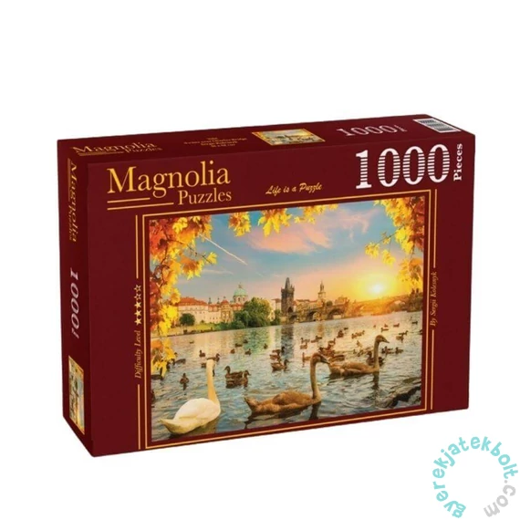 Magnolia 1000 db-os puzzle - Swans near Charles Bridge (3504)