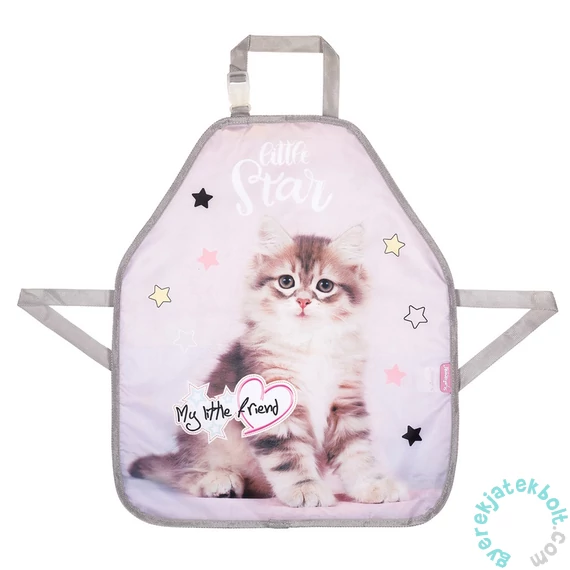 My little friend cicás gyerek festő kötény - Grey Cat
