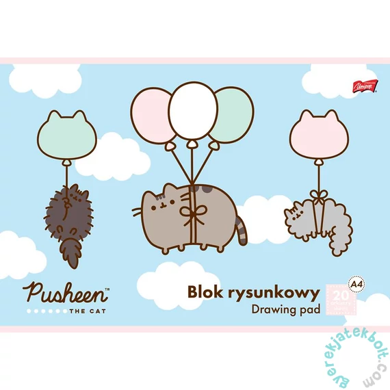Pusheen Cat A/4 vázlatfüzet - 20 lapos