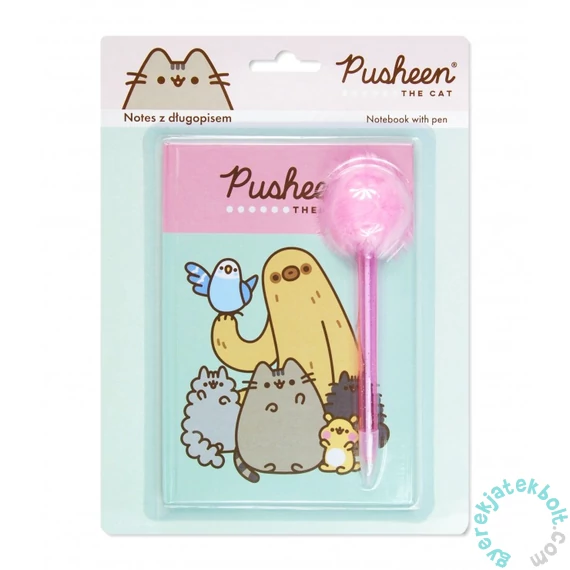 Pusheen napló tollal - 18 x 12 cm