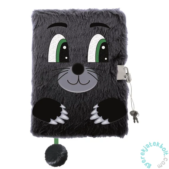 My little friend 3D szőrmés kulcsos napló - A/5 - 96 lapos - Vakond