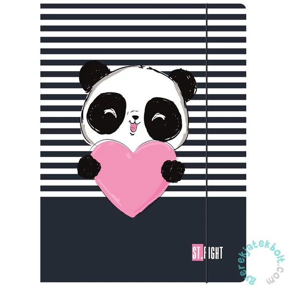 St.Right A/4 gumis mappa - Panda (654787)