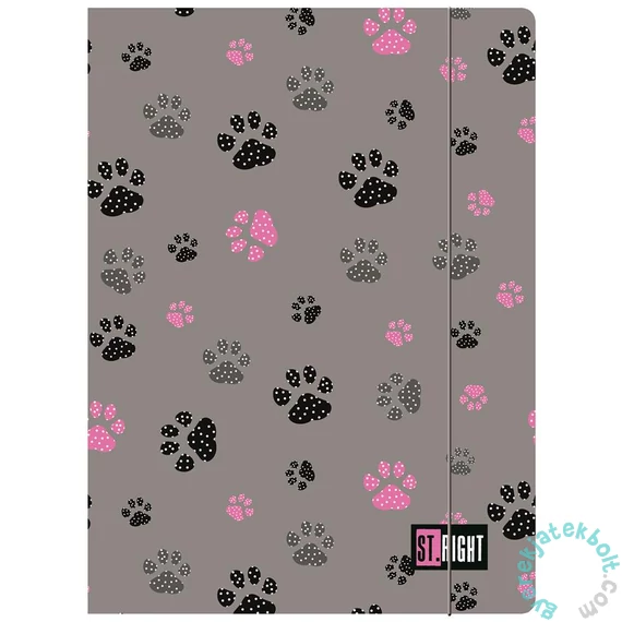 St.Right A/4 gumis mappa - Paws 