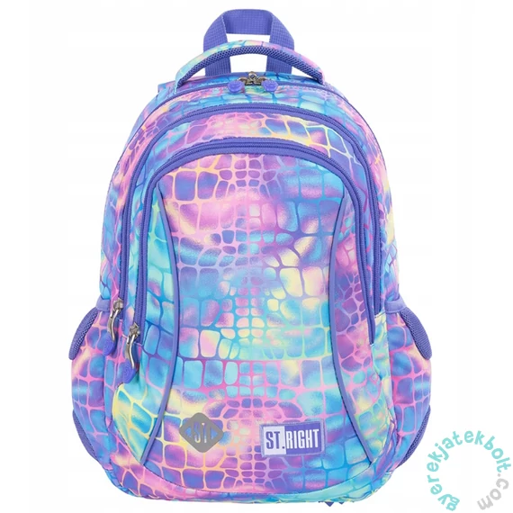 St.Right - Pastel Snake hátizsák, iskolatáska mellpánttal - 3 rekeszes