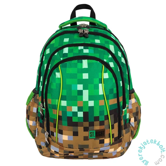 St.Right - Game iskolatáska, hátizsák mellpánttal - 4 rekeszes - PX (653742)