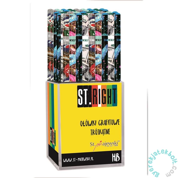St.Right háromszög HB grafit ceruza (203770)