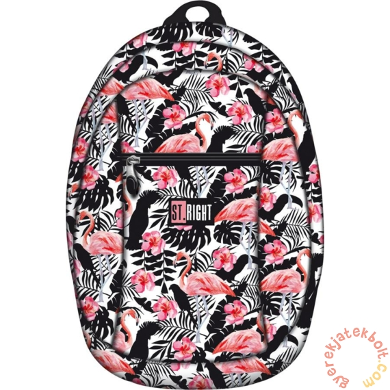 St.Right - Flamingo Pink and Black hátizsák, iskolatáska - 1 rekeszes (612718)