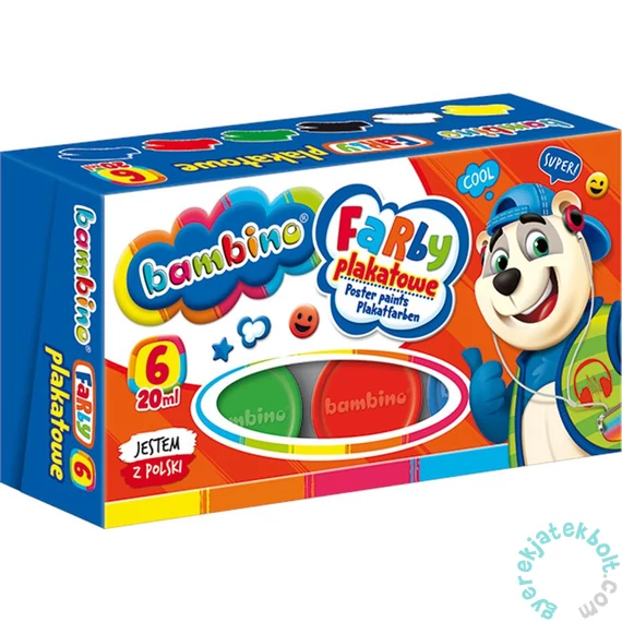 Bambino 6 színű plakát festék készlet