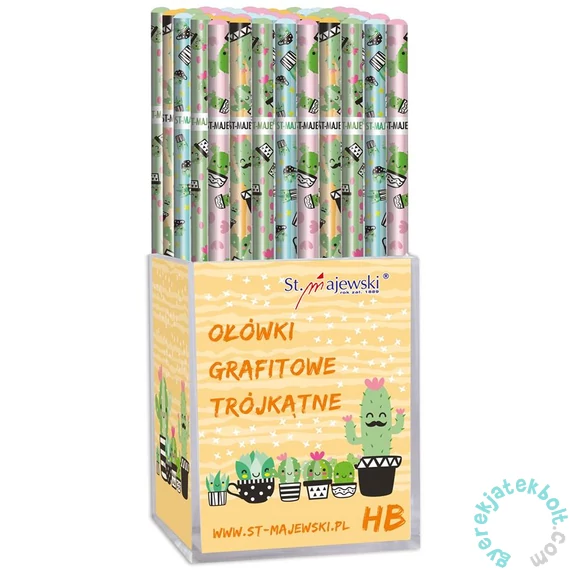 Kaktusz háromszög HB grafit ceruza 