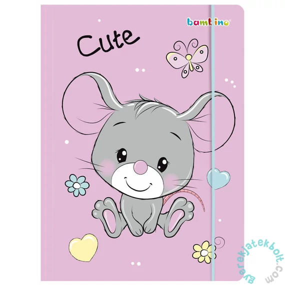 Bambino Premium A/4 gumis mappa - Egérkés (673696)