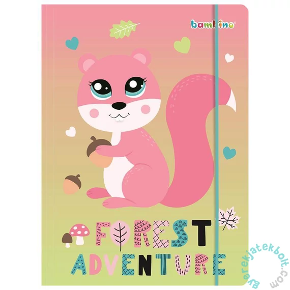 Bambino Premium A/4 gumis mappa - Mókusos (663482)