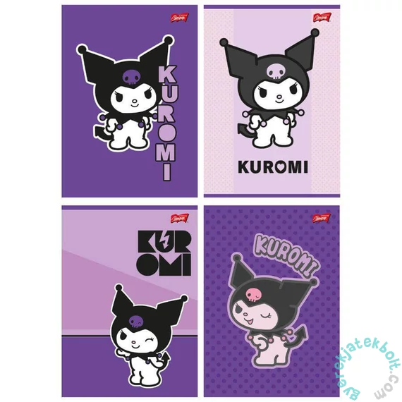 Kuromi A/5 kockás füzet - 32 lapos - többféle (694035)