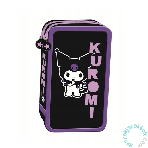 Kuromi Black - felszerelt emeletes tolltartó - fekete (694226)