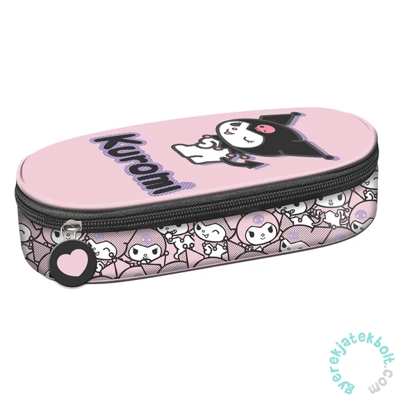 Kuromi Pink - ovális tolltartó - rózsaszín (694189)