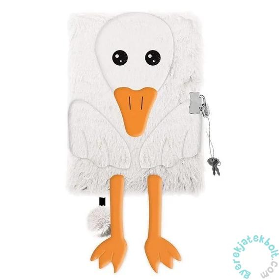 Libás 3D szőrmés kulcsos napló - A/5 - 96 lapos (669040)