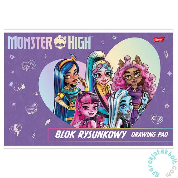 Majewski - Monster High A/4 rajztömb - 20 lapos (661242)