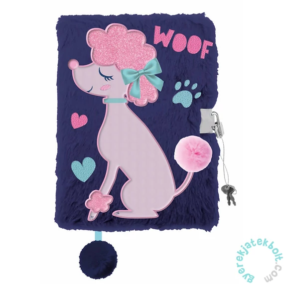 My little friend kutyás szőrmés kulcsos napló - A/5 - 96 lapos - Uszkár (669477)