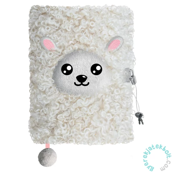My little friend szőrmés kulcsos napló - A/5 - 96 lapos - Bárány (669521)
