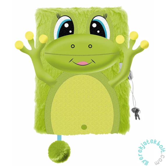 My little friend szőrmés kulcsos napló - A/5 - 96 lapos - Happy Frog (669446)