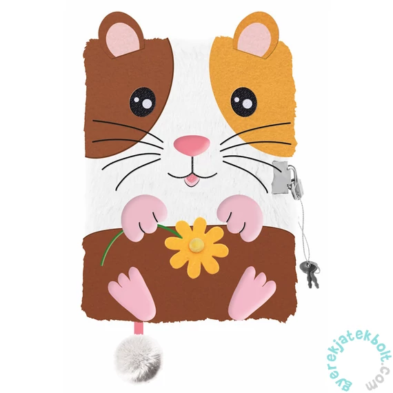 My little friend szőrmés kulcsos napló - A/5 - 96 lapos - Tengerimalac (669439)