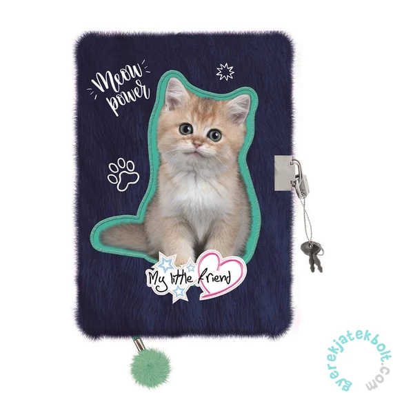My little friend szőrmés kulcsos napló - A/5 - 96 lapos - Kitty Party (686801)