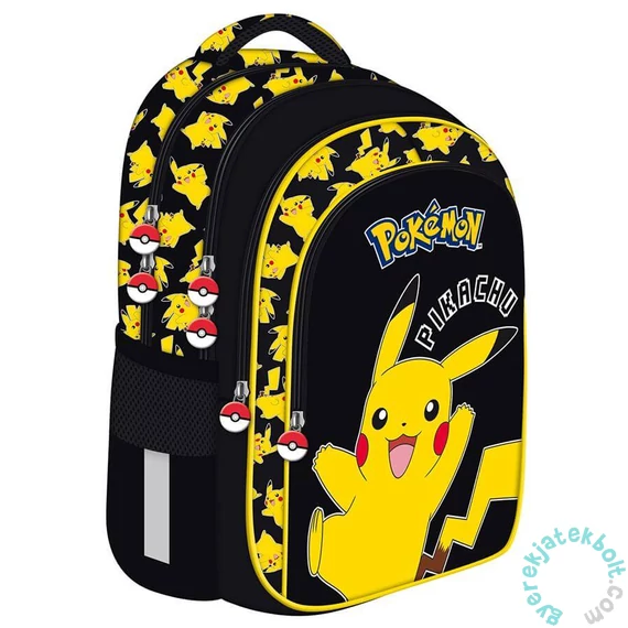 Pokemon ergonomikus iskolatáska, hátizsák - Black (723749)