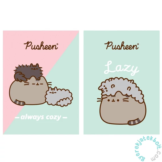 Pusheen cicás A/4 kockás füzet - 32 lapos - kétféle (675249)