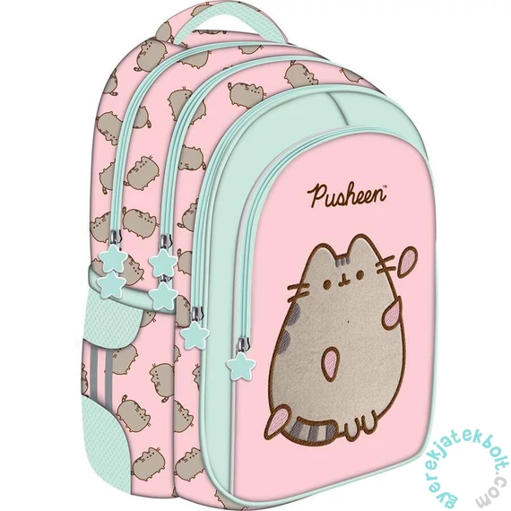 Pusheen cicás ergonomikus iskolatáska, hátizsák - Pink (679438)