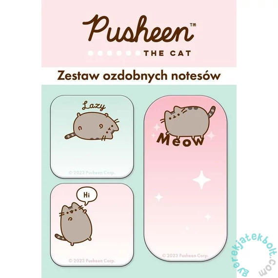 Pusheen Jegyzetfüzet készlet - 3 db-os