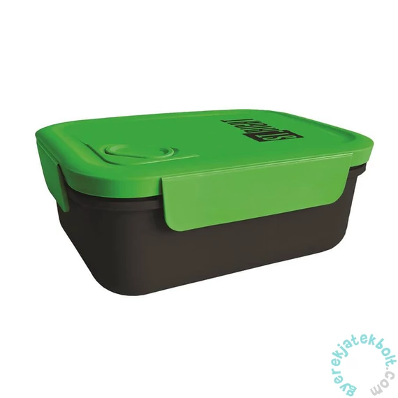 St. Right Black and Green műanyag uzsonnás doboz (692543)