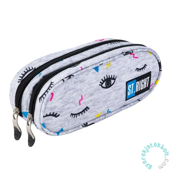 St.Right - Eyes kétrekeszes ovális tolltartó