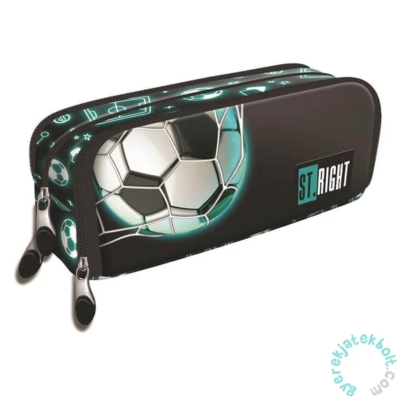 Majewski - St.Right - Neon Football három rekeszes tolltartó (681189)