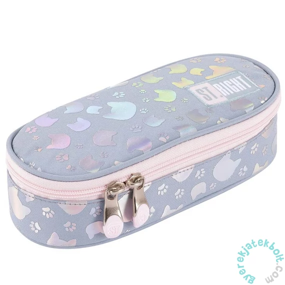 St.Right - Silver Cats ovális tolltartó (664502)