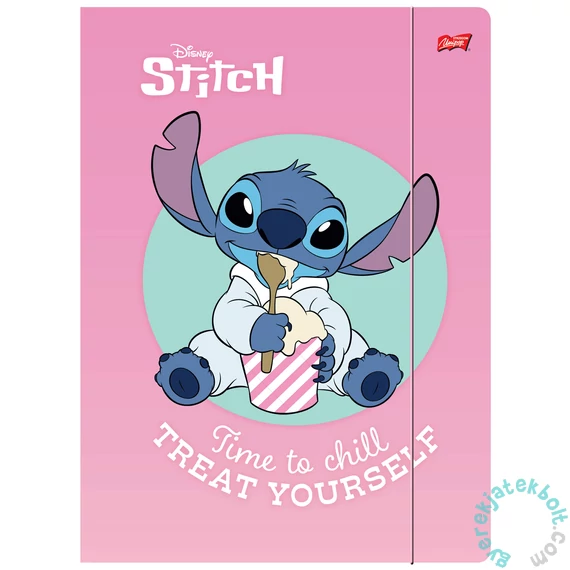 Stitch A/4 gumis mappa - Time to chill (301438)