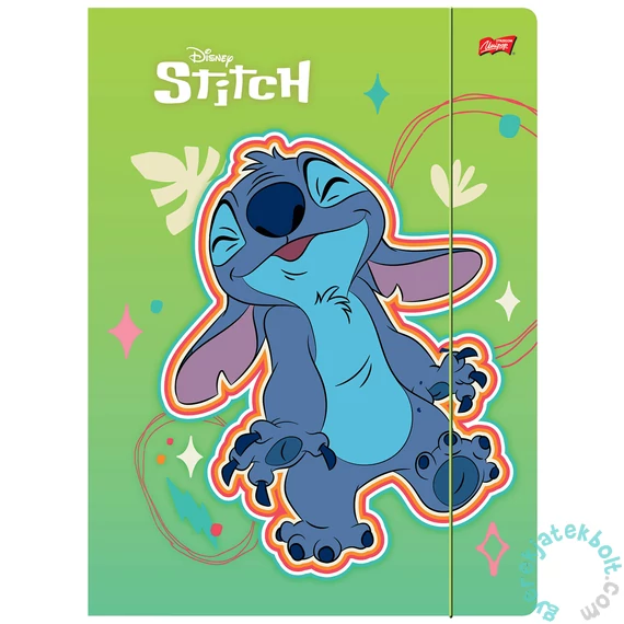 Stitch A/4 gumis mappa - zöld (301445)