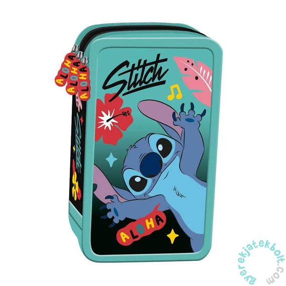 Stitch Felszerelt 3 emeletes tolltartó - Mint Aloha (683619)