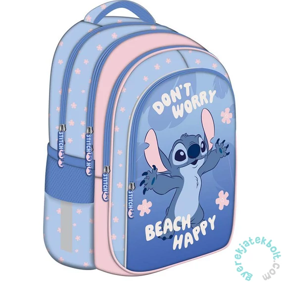 Stitch hátizsák, iskolatáska - 3 rekeszes - Beach Happy (679056)
