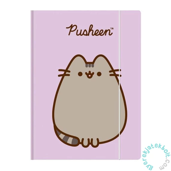 St.Right A/4 gumis mappa - Pusheen cicás - lila (679544)