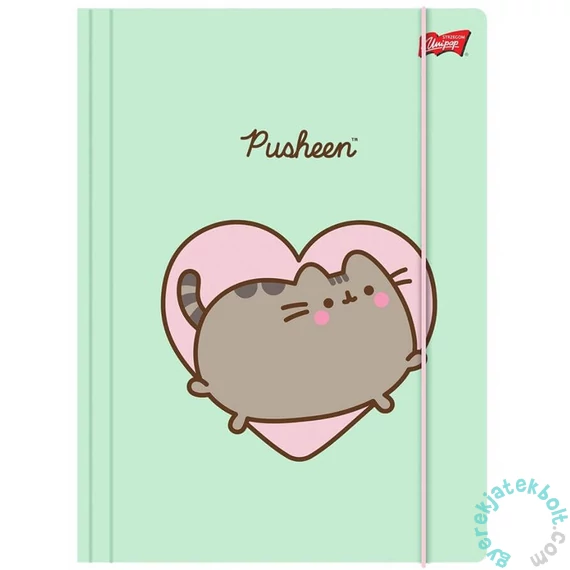 St.Right A/4 gumis mappa - Pusheen cicás - menta (682322)