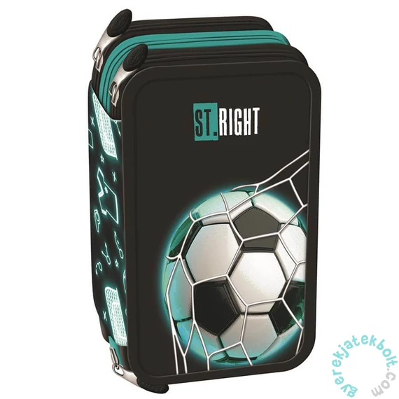 St.Right - Focis felszerelt 3 emeletes tolltartó - Neon Football (681226)
