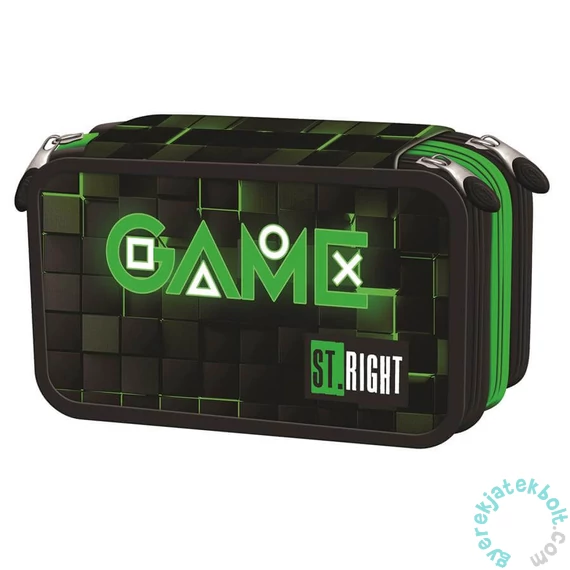 St.Right - Green Game felszerelt 3 emeletes tolltartó (681608)