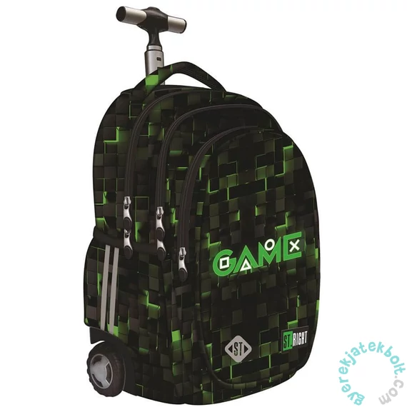 St.Right - Green Game gurulós iskolatáska, hátizsák (681493)