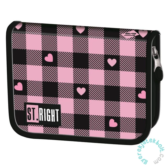 St.Right - Pink Checkered kihajtható tolltartó (680410)